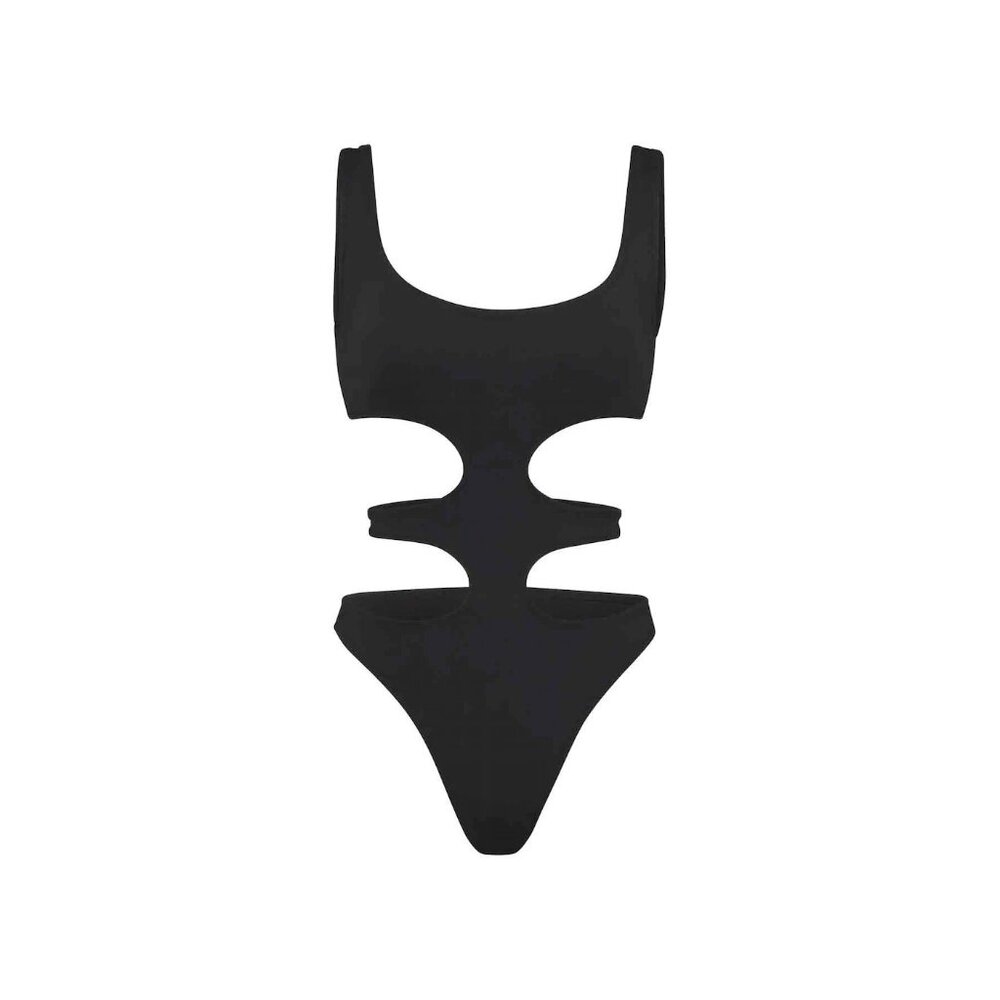 SKIMS Black Cut-Out One Piece Swimsuit - Picture 12 of 12